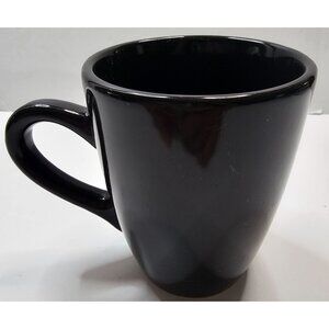 Royal Norfolk Black Ceramic Coffee Mug 14 ounce 4" tall 3.63" wide